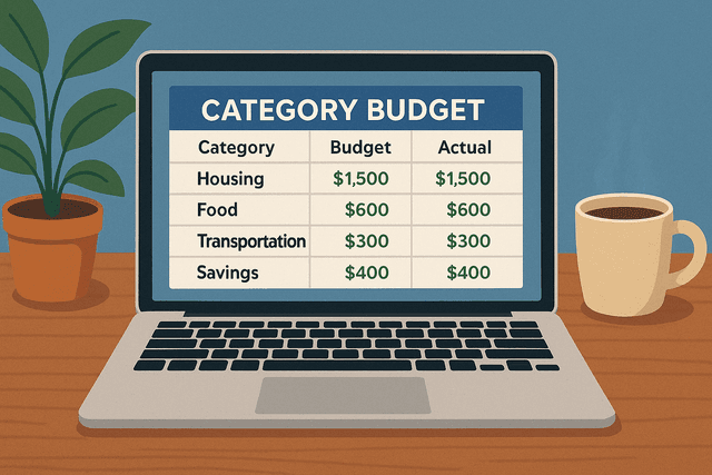 BudgetSprout category budget view